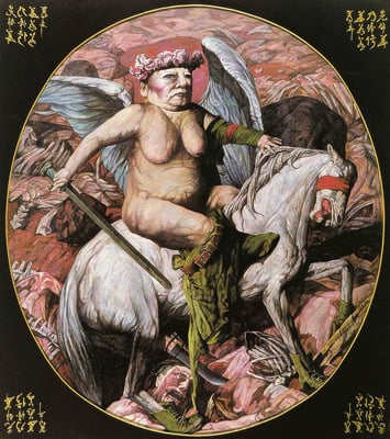 Neuer Held // New hero // 新英雄, 1997, 180 x 160 cm