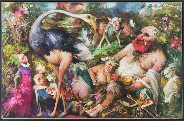 Garten der Lüste II // Garden of delights II // 欲望花园 II, 2021, 180 x 280 cm 