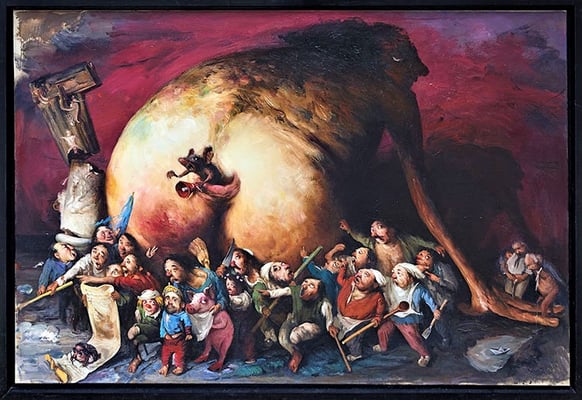 Die Regie gerät außer Kontrolle I // The direction is getting out of hand I // 失控的导演 (之一), 2016, 180 x 240 cm