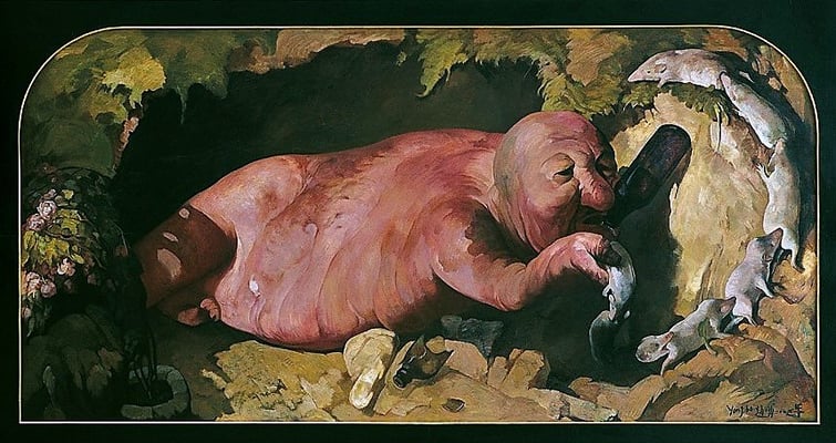 Reigen // Roundel // 圆盘, 2003, 120 x 240 cm