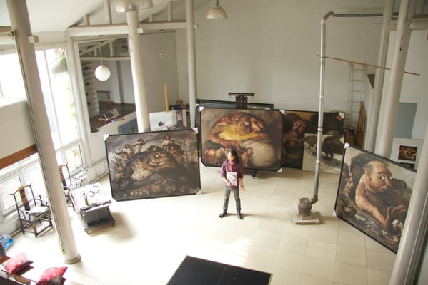 Yongbo Zhao in his studio in Beijing (Photo: Klaus Kiefer)