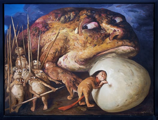 Eine kleine Nadel ist oft genug II // A small needle is often enough  II // 往往一根小针就足够了(之二), 2012, 180 x 240 cm