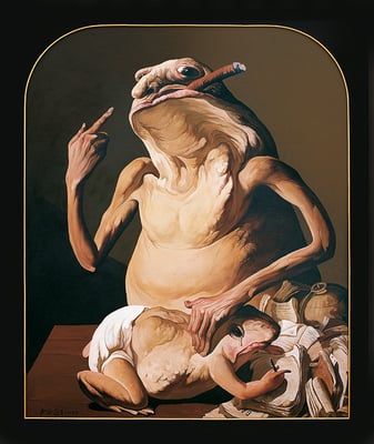 Wissen ist Macht I // Knowledge is power // 知识就是力量, 2005, 180 x 150 cm