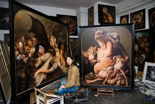 In the Domagk studio in Munich (Photo: Jakob Schmidt)