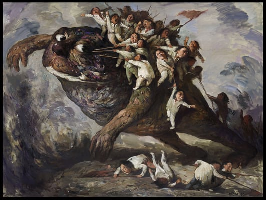 Wir üben noch I // We are still practicing I // 我们还在练 (之一), 2013, 180 x 240 cm 