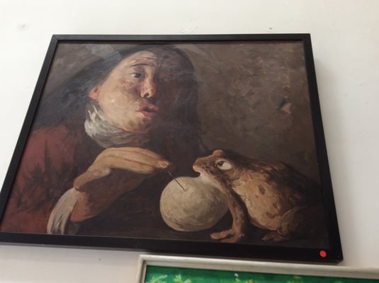 One of the paintings by Yongbo Zhao at the Sanmu Art Gallery, Art Zone 798, Beijing 