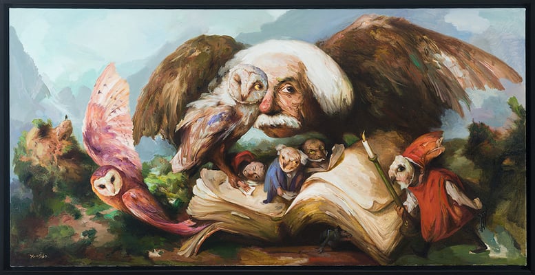 Wissen ist Macht II // Knowledge is power II // 知识就是力量 II, 2021, 120 x 240 cm