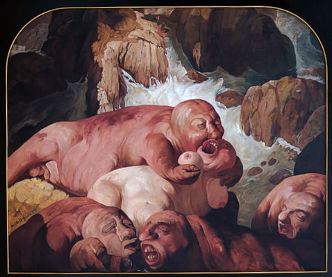 Robben // Seals // 海豹, 2003, 150 x 180 cm