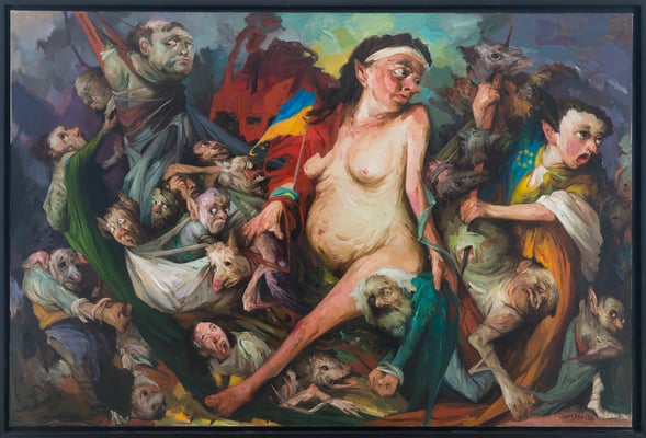 Die Zeit ist gekommen III // The time has come III // 时机已到 III, 2020-2022, 160 x 240 cm