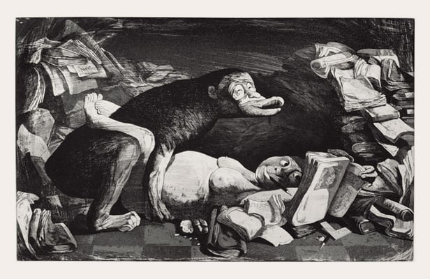 Literatur lebt // Literature lives // 文学的存在, 2006, 24,5 x 40 cm