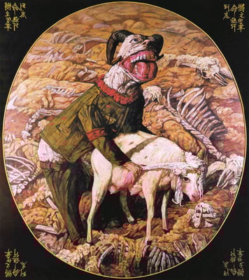 Hammel I / Ram I // 山羊 (之一), 1997, 180 x 160 cm 