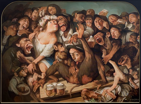 Veni, vidi, vici (Bayerische Leidenschaft III) // Veni, vidi, vici (Bavarian Passion III) // 我来，我见，我征服 (巴伐利亚州人的激情 之三), 2009, 180 x 240 cm