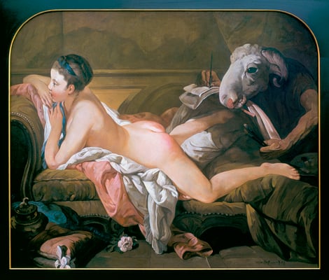 Ruhendes Mädchen I // Reclining Girl I // 休息的女孩 I, 2002, 150 x 180 cm