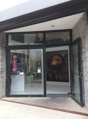 Sanmu Art Gallery, Art Zone 798, Beijing, with solo exhibition Yongbo Zhao (Photo: Klaus Kiefer)