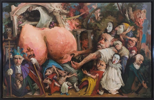 Die Regie gerät außer Kontrolle V // The direction is getting out of hand V // 失控的导演 (5), 2020, 180 x 280 cm