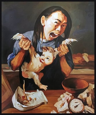 Windeln wechseln // Changing diapers // 换尿布, 2009, 140 x 120 cm
