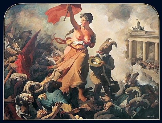 Wir sind das Volk (9. November 1989) // We are the people (November 9, 1989) // 我们就是人民, 2004, 193 x 249 cm