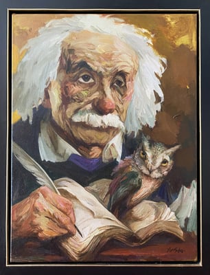 Einsteins Vermächtnis I, // Einstein's legacy I // 爱因斯坦的遗产 I, 2022, 80 x 60 cm