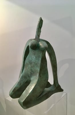 Petite Femme Guitare - Bronze