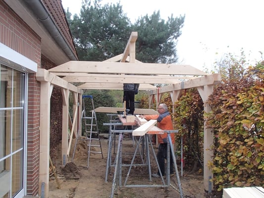 Carport mit Holzkonstruktion, "Stade - 2" (2) - Foto: KÄPPLER BauTischlerei 