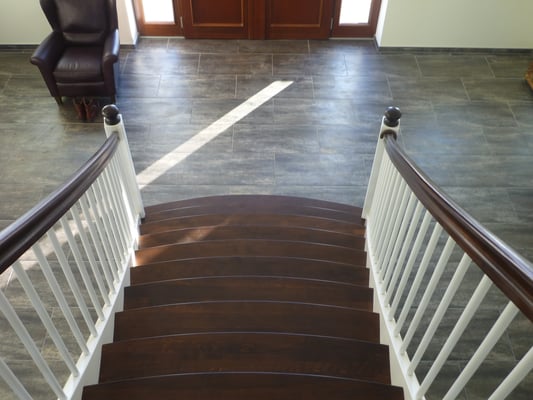 Treppen-Sonderanfertigung in Buche, "Jork" (2) - Foto: KÄPPLER BauTischlerei