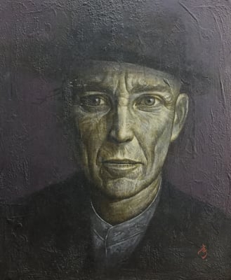 ボルサリーノ  /  2001  /  410x318mm  /  Oil on canvas　