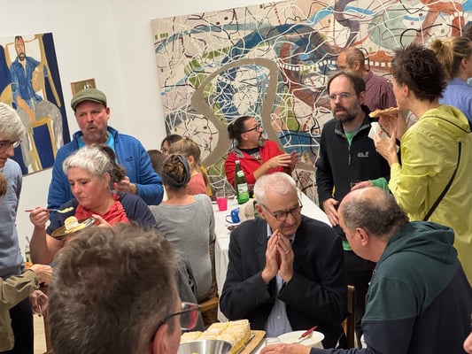 Eva Hradil, Extrazimmer, privates Einweihungsfestl,Foto: Günter Schweitzer