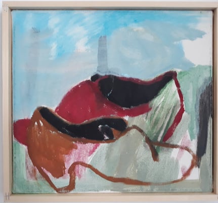 Eva Hradil "Renaissance" 2019, Eitempera auf Halbkreidegrund auf Leinwand 30 x 33 cm