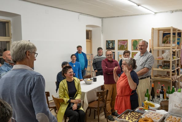 Eva Hradil, Extrazimmer, privates Einweihungsfestl,Foto: Christian Horak