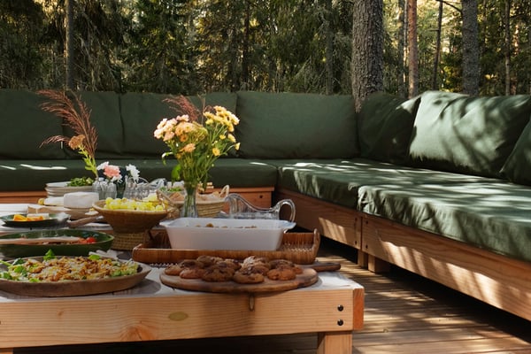 canapé de jardin bois douglas made in france