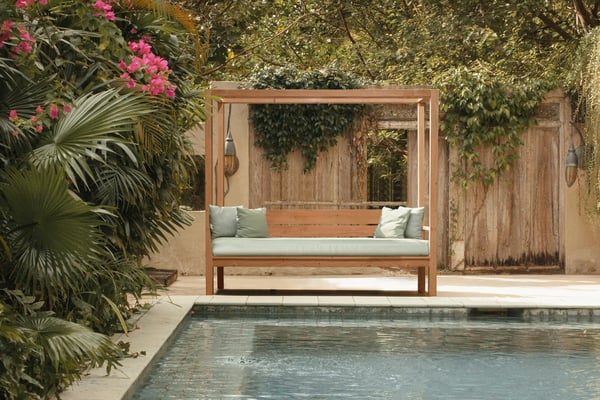 canapé de jardin bois douglas made in france