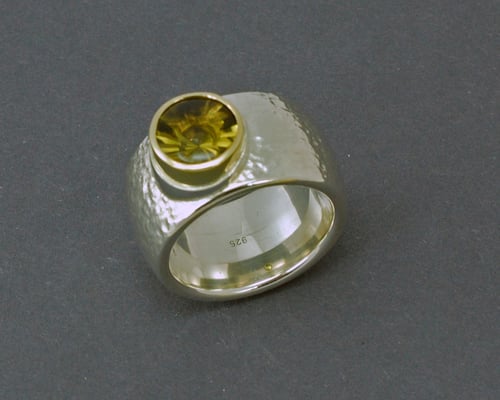 Ring Silber mit Lemon Quarz