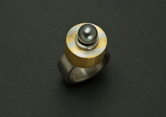 Ring, Platin, Gold