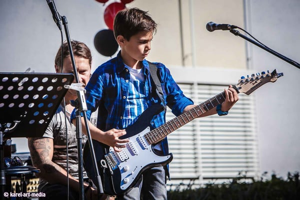 Gitarren  Liveauftritt in der Musikschule in Nürnberg 