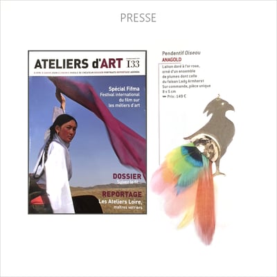 AnaGold est publiée dans le magazine des Ateliers d'Art de France