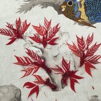 Détail du Tableau Poissons Empereurs en plumes