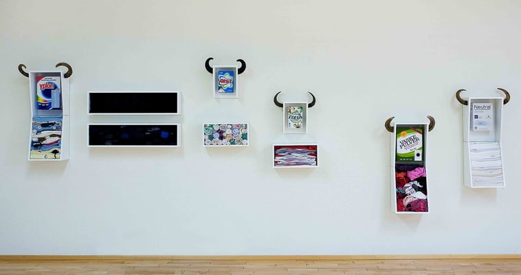 4,6. 43*41*6,5 cm | 5,7. 45*23*14 cm |mixed media|