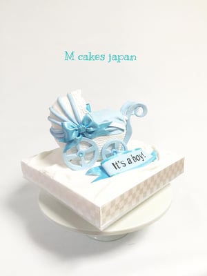 3dケーキ　乳母車
