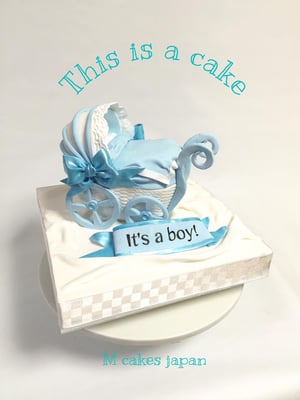 3dケーキ　乳母車