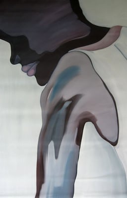 Menschenbilder, Öl auf Leinwand, 80 x 40 cm