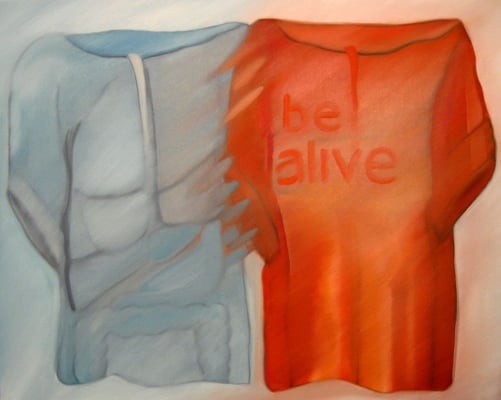 Öl auf Leinwand, 80 x 100 cm