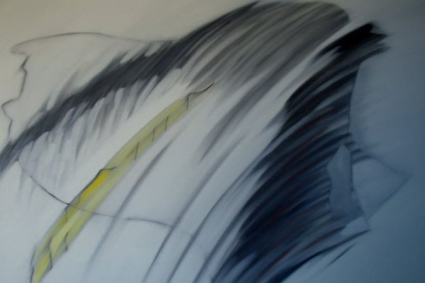 Landschaft, Öl auf Leinwand, 60 x 80 cm