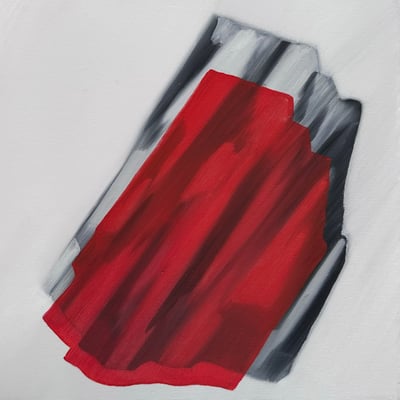 STEINFLUT, Öl auf Leinwand, 30 x 30 cm, 2017