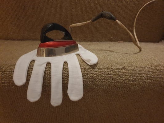 Pedley and Franklin, travel iron belonged to Ruth Franklin's late mother