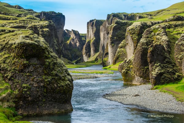 Fjaðrárgljúfur-Schlucht, Island