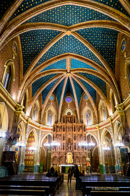 Iglesia de San Pedro reich verzierter Decke, Teruel, Spanien