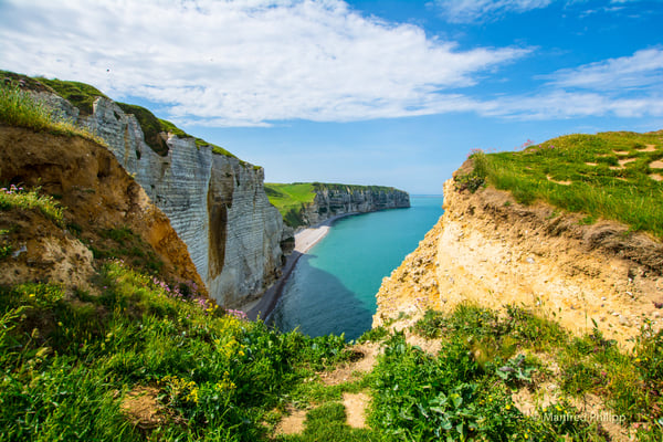 Steilküste bei Etrétat in der Normandie, Frankreich