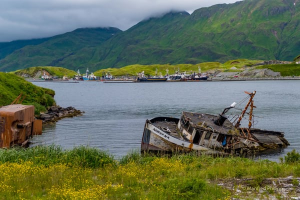 Hafenbecken in Unalaska