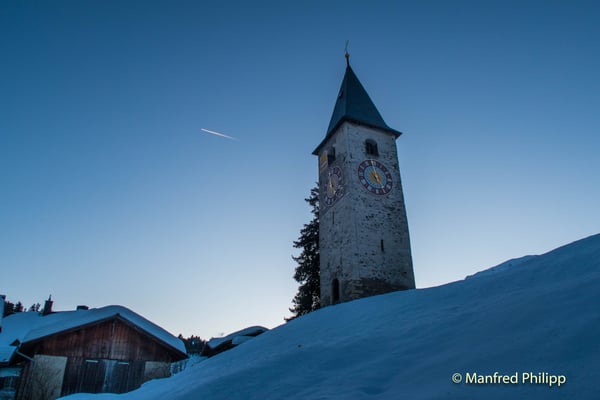 Kirchturm von Parpan