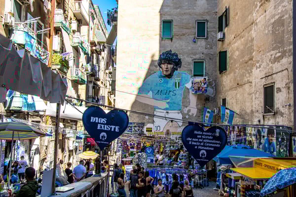 Maradona ist immer noch sehr präsent in Neapel